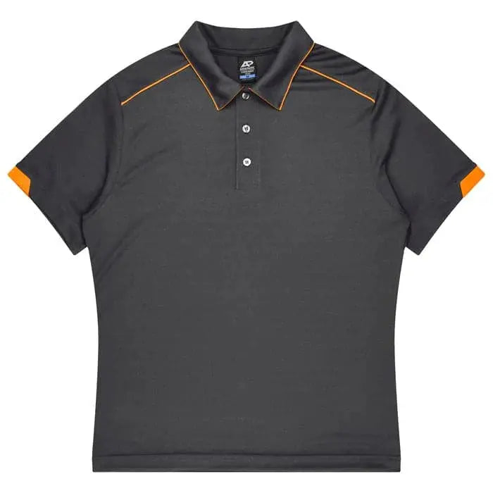 Aussie Pacific Currumbin Men's Polo Shirt 1320  Aussie Pacific SLATE/HI VIZ GREEN S